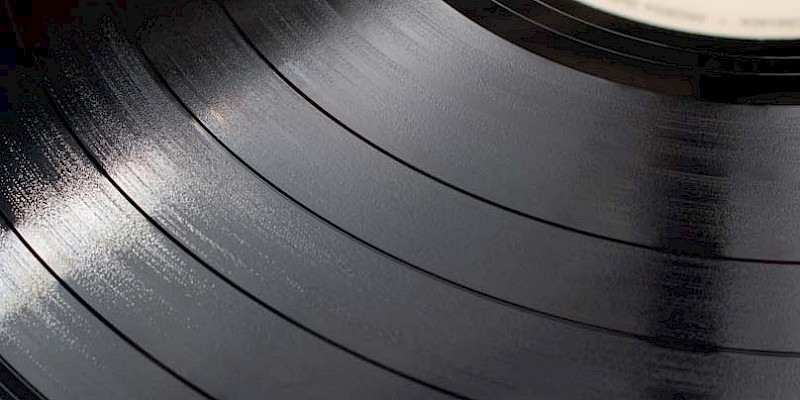 Vinyl record grooves