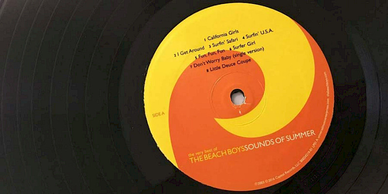 A vinyl record with off centre spindle hole